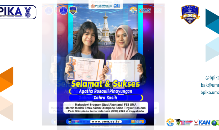Mahasiswi Program Studi Akuntansi Fakultas Ekonomi dan Bisnis Raih Medali Emas Pada OSI 2025