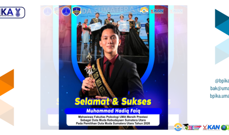 Mahasiswa Fakultas Psikologi meraih Top 5 pada Pemilihan Duta Muda Sumatera Utara 2026