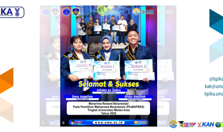 Pemenang Pemilihan Mahasiswa Berprestasi (PILMAPRES) Tingkat Universitas Medan Area Tahun 2025